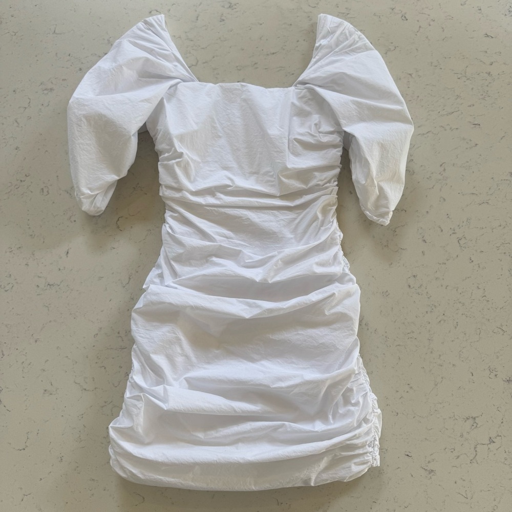 Lovers & friends White runched dress - Picture 2 of 4